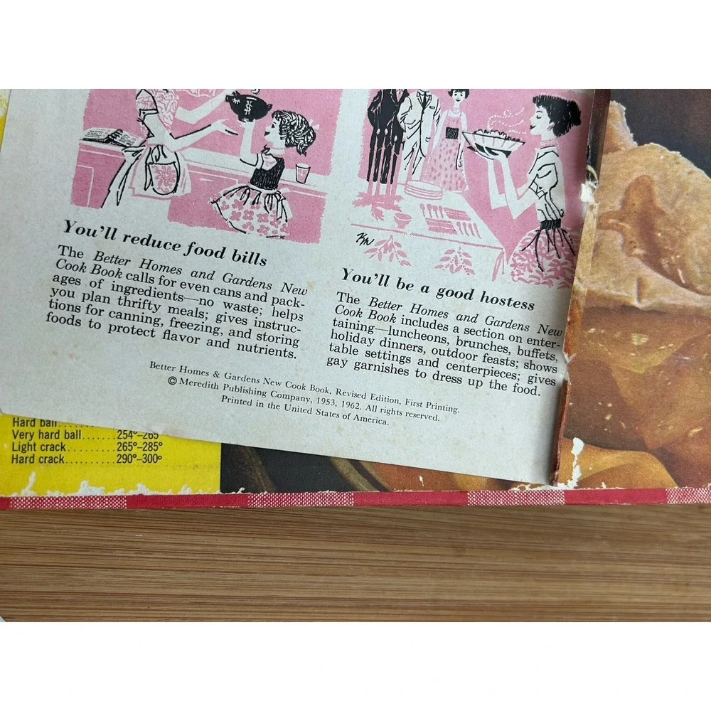 Better Homes and Gardens New Cook Book 1953 1962 Revised Edition  First Printing